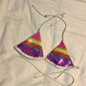 Victoria Secret sequence triangle top. Size small.